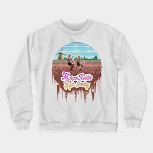 movie 2023 Margot Robbie and Ryan Gosling graphic illustration design by ironpalette Crewneck Sweatshirt